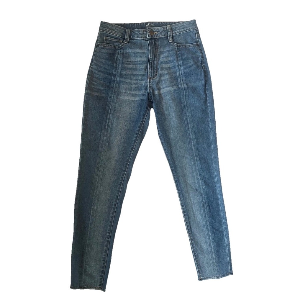 Blue Denim Pants Size 6 a.n.a. Skinny Jeans Casual Women Clothing - Picture 5 of 7